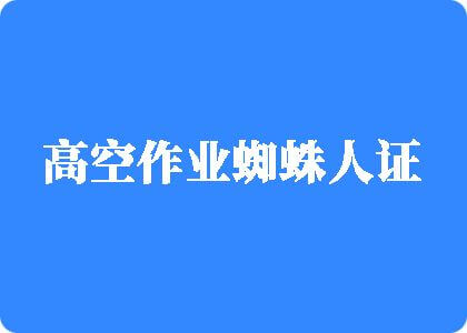 日女人逼高空作业蜘蛛人证